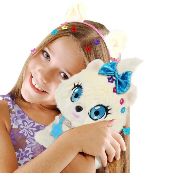 Shimmer Stars Плюшевая белая собачка 20 см