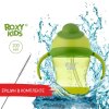 Roxy-Kids Поильник-непроливайка с трубочкой / цвет лайм
