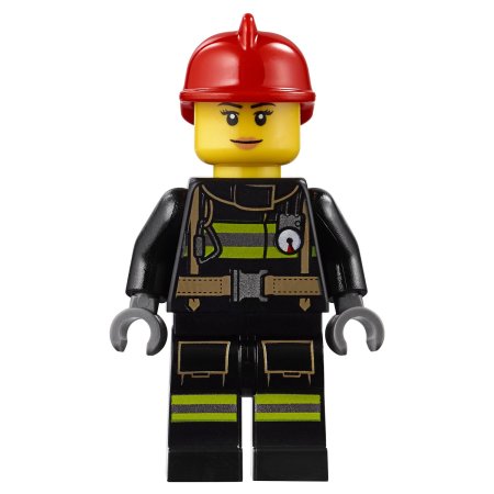 Lego city fire конструктор пожар в бургер-кафе / разноцветный