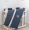 (м)6116 К-т 6 пр.для овал.и прямоуголь."Organic baby cotton" (Синий)