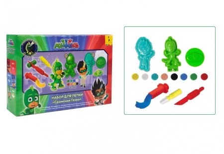 игрушка PJ Masks Набор для лепки "Сражение Гекко", 24 см