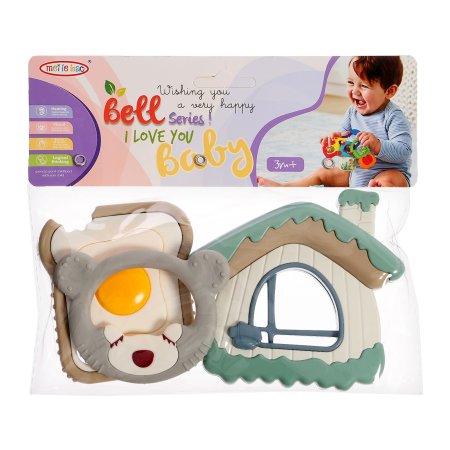 Крошка я Набор погремушек - прорезывателей для зубов «Мишутка» 3 шт., арт. 9950420