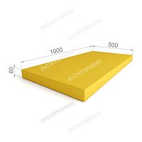 Мат гимнастический размеры 1000х500х60 / желтый					