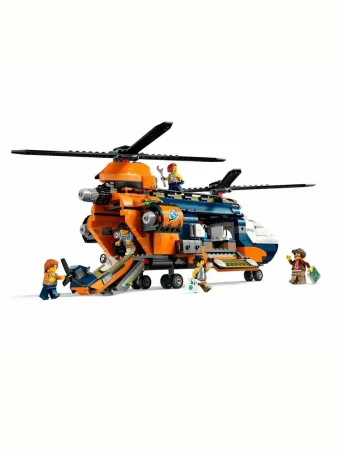 Конструктор LEGO CITY "Исследователь джунглей: вертолет в базовом лагере"