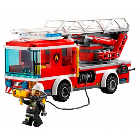 Lego Конструктор Город Пожарный автомобиль с лестницей