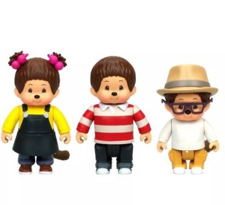 Monchhichi Фигурки Каури, Ханна, Вилли 3 в 1