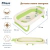 PITUSO Детская ванна складная 91 см,встроенный термометр Gree/Фисташка 91*51*21см 