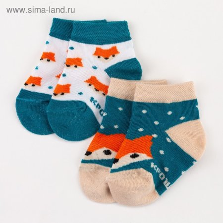 4879394 детские носки "Лисичка", 2  (р.8-10)
