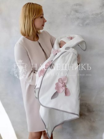 (м)Плед+пояс"Моне"95*95 (Экрю)