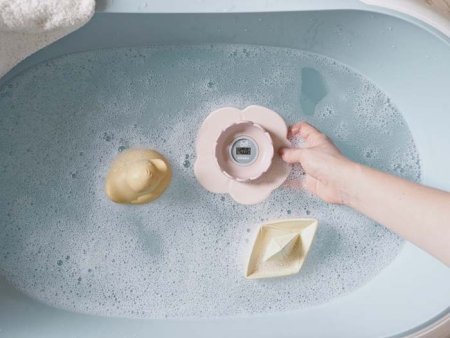 Beaba Цифровой термометр Lotus для воды и воздуха / цвет Old Pink (розовый)