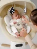 Качели электронные Amarobaby Jolly swing (бежевый, белый вкладыш)