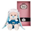 Jack&Lin Зайчик в Синей Дубленке и Шапке-Ушанке, 25 см, в Коробке
