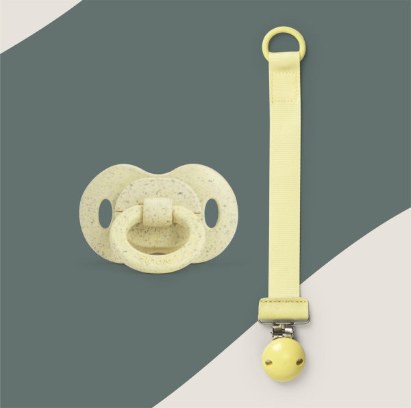 Elodie Клипса для пустышки Wood Sunny Day Yellow