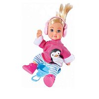 Кукла Еви в зимнем костюме / высота куклы 12 см.