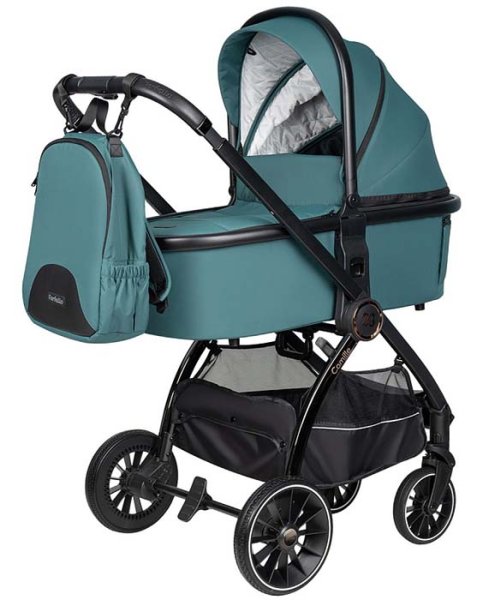 Farfello Коляска 3 в 1 Camille / цвет Ultramarine (бирюзовый)