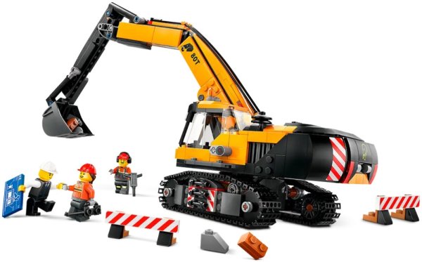 Lego City Конструктор "Желтый строительный экскаватор"