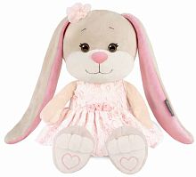 Maxi Toys Мягкая игрушка Jack&Lin Зайка Лин в Кружевном Розовом Платье, 25 см					