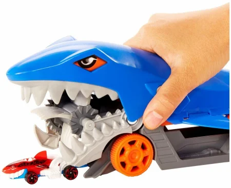 Hot Wheels Машинки Грузовик Голодная акула с хранилищем для машинок