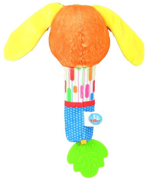 Умка Текстильная погремушка с пищалкой «Собачка»