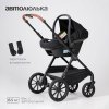 (Т) Коляска 3в1 Bambini Moretti Travel  (Black)