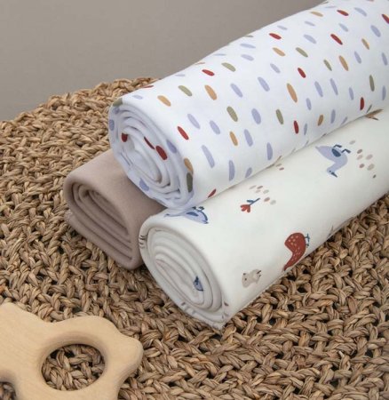 KinDerLitto Пеленка "Зернышки", 3 штуки