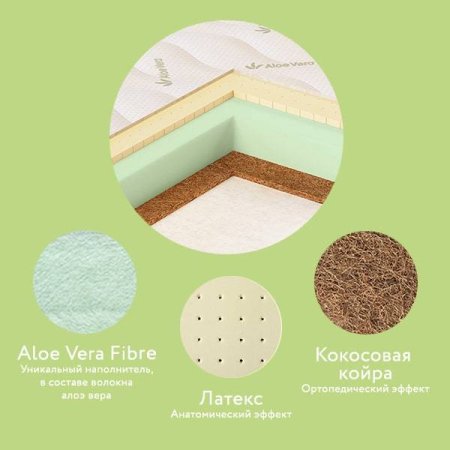 Матрас детский Aloe vera Life 1190х600х110 мм