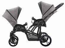 Bebetto Прогулочная коляска для двойни 42 Sport Сomfort / цвет серый, рама черная					