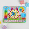WoodLand Toys Календарь обучающий "Весёлые часы", из дерева