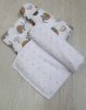 Babyedel Комплект из 2-х пеленок Слонёнок/Горох серо-розовый
