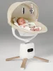 Качели электронные Amarobaby Jolly swing (бежевый, белый вкладыш)