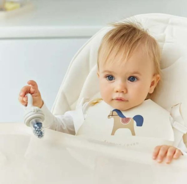 Happy Baby Нагрудный фартук силиконовый horse
