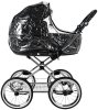ROAN Коляска 2 в1 Bass Next Classic короб+прогул.(2 места)14d  (Caviar/Black/руч.Black)