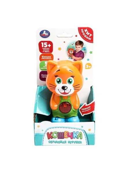 Умка Обучающая кошечка 15 сказок, песен и фраз в кор.