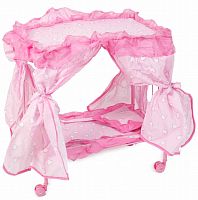 Кроватка для куклы, цвет / розовый					