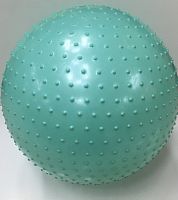 Мяч надувной гимнастический игольчатый для фитнеса / цвет в ассортименте					