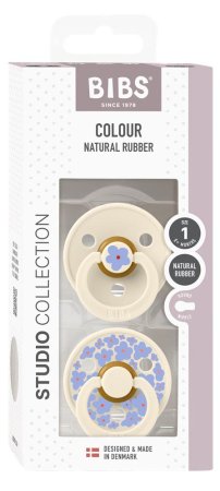 Bibs Набор латексных пустышек Studio Colour, 0+ Jasmine - Ivory Mix