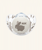 Nuk Соска-Пустышка силиконовая для сна Trendline adore, 0-6  мес, 1шт.