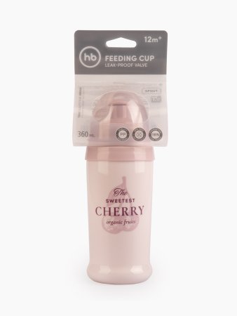 Happy Baby Поильник для кормления с прищепкой 360 мл. (lilac )