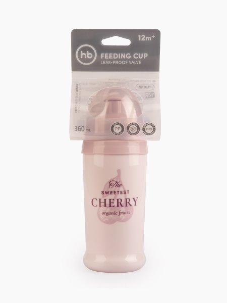 Happy Baby Поильник для кормления с прищепкой 360 мл. (lilac )