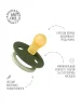 Пустышка латекс.BIBS Studio Colour - Fusion - Hunter Green/Sage, 0+ мес.