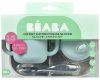 Beaba Набор посуды: тарелка, ложка, поильник Coffret Apprentiss blue