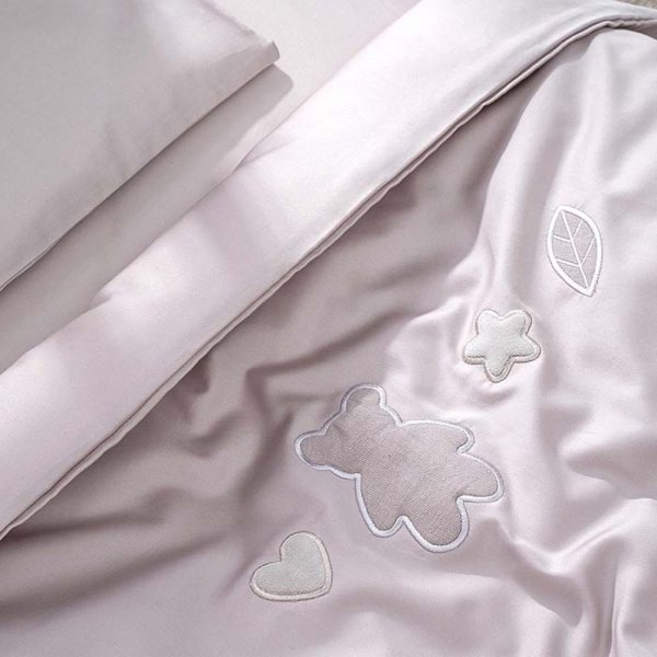 Perina Комплект постельного белья Teddy Sateen Collection, 2 предмета / цвет серый