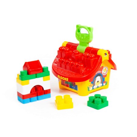 Полесье Логический домик Маленький строитель / цвет желтый, красный