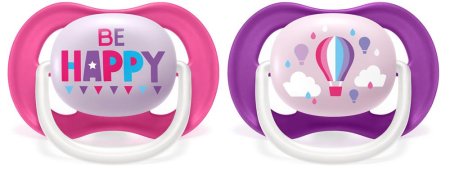 Avent Пустышка ultra air с футляром для хранения и стерилизации, 2 шт, 6-18 мес