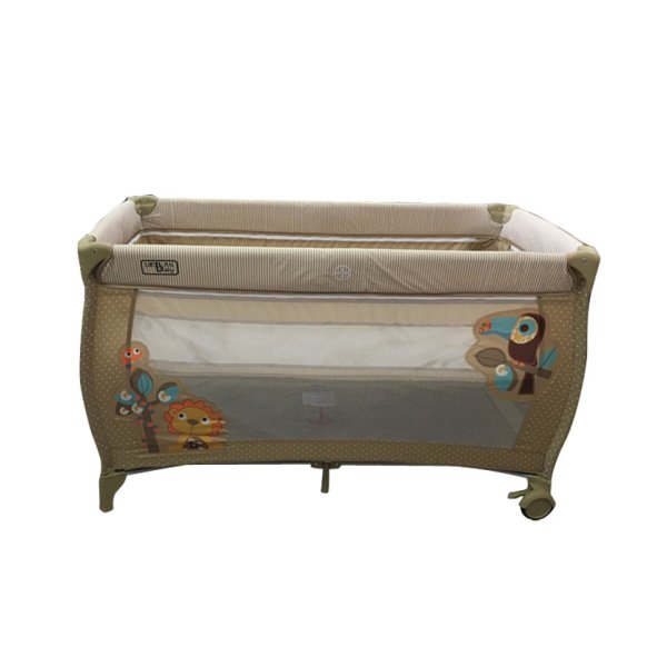 Детский прямоугольный манеж Urban Baby Multi: Africa / 2 уровня / бежевый