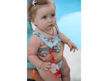 Roxy Kids Прорезыватель на держателе. Цвет красный