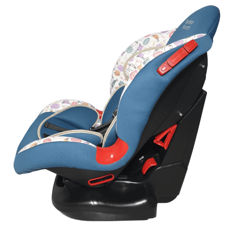 Детское автомобильное кресло / BS-02 Lux Print / Бирюза-Кошки