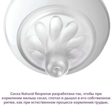 Philips Avent Набор подарочный Natural Response: 2 бутылочки 250 мл, 2 пустышки ultra soft