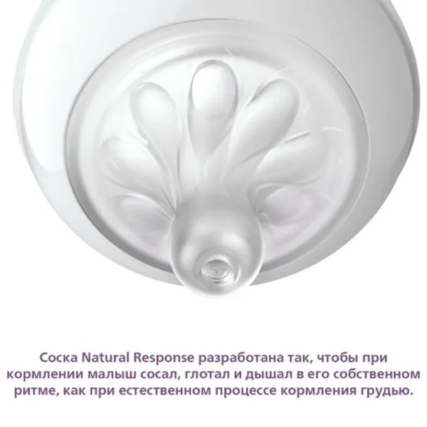 Philips Avent Набор подарочный Natural Response: 2 бутылочки 250 мл, 2 пустышки ultra soft