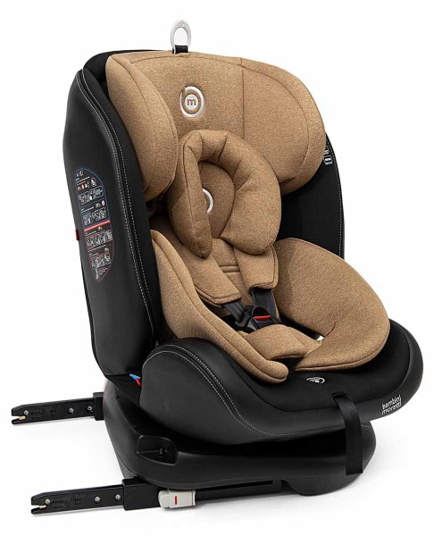 Bambini Moretti Детское автокресло ST-3 (0-36 кг) / цвет коричневый с серой строчкой